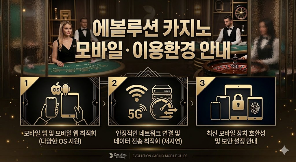 에볼루션 카지노 모바일 · 이용환경 안내